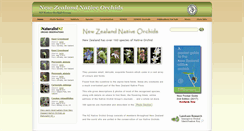 Desktop Screenshot of nativeorchids.co.nz
